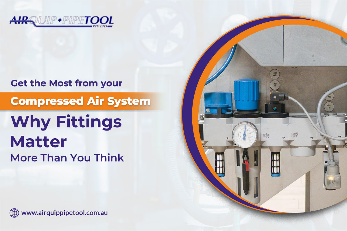 Compressed air lines installation in Adelaide workshop
